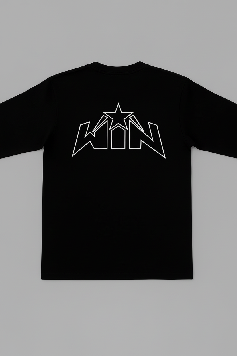WIN Logo Long Sleeve Tee Back